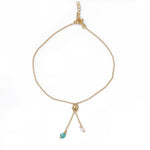 Load image into Gallery viewer, gold plating Adjustable Chain Bracelet with Gemstones | Women's Jewelry