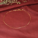 将图像加载到图库查看器中, gold plating Snake Chain Anklet for Women | Delicate Foot Jewelry