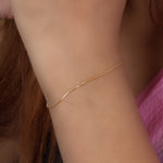 将图像加载到图库查看器中, gold plating Snake Chain Anklet for Women | Delicate Foot Jewelry