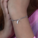 将图像加载到图库查看器中, 925 Silver Moon Anklet for Women | Dainty Foot Jewelry
