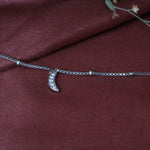 将图像加载到图库查看器中, 925 Silver Moon Anklet for Women | Dainty Foot Jewelry