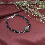 Load image into Gallery viewer, Black Bead Bracelet | Sterling Silver Beaded Jewelry Gift