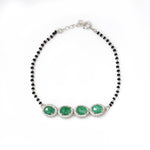 Load image into Gallery viewer, 925 Silver Emerald Bracelet for Women | Gemstone Jewelry