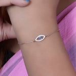 将图像加载到图库查看器中, Rose gold plating Evil Eye Bracelet for Women | Protection Jewelry Gift