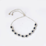 Load image into Gallery viewer, Silver Blue Sapphire Teardrop Bracelet for Women | Gift