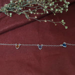 Load image into Gallery viewer, 925 Silver Multi-Color Gemstone Anklet for Women | Summer Jewelry