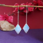 Load image into Gallery viewer, Pendientes colgantes de plata 925 con piedras preciosas azules para mujer | Regalo