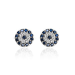 Load image into Gallery viewer, Pendientes de plata 925 con zafiro azul para mujer | Uso diario
