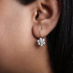 将图像加载到图库查看器中, 925 Silver Flower Earrings | Cubic Zirconia | Women's Jewelry