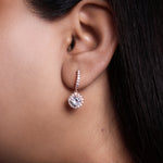 将图像加载到图库查看器中, Rose gold plating Stud Earrings with Cubic Zirconia | Women's Jewelry Gift
