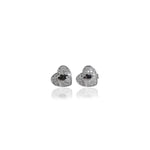 将图像加载到图库查看器中, 925 Silver Heart Stud Earrings | Cubic Zirconia | For Women