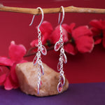 Load image into Gallery viewer, 925 Silver Pink Gemstone Dangle Earrings | For Women | Gift