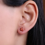 将图像加载到图库查看器中, 925 Silver Red Gemstone Stud Earrings for Women | Gift Jewelry