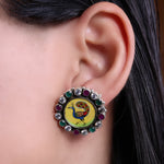 将图像加载到图库查看器中, 925 Silver Peacock Stud Earrings | Gemstone Jewelry for Women