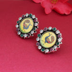将图像加载到图库查看器中, 925 Silver Peacock Stud Earrings | Gemstone Jewelry for Women