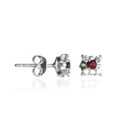 Load image into Gallery viewer, 925 Silver Red Gemstone Stud Earrings for Women | Gift