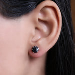 将图像加载到图库查看器中, 925 Silver Sapphire Stud Earrings for Women | Gift Jewelry
