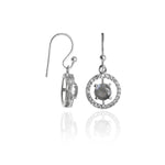 将图像加载到图库查看器中, 925 Silver Labradorite Earrings for Women | Dangle Earrings