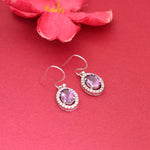 将图像加载到图库查看器中, 925 Silver Amethyst Drop Earrings for Women | Gemstone Jewelry