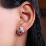Load image into Gallery viewer, 925 Silver Cubic Zirconia Stud Earrings | Women's Jewelry Gift