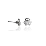 Load image into Gallery viewer, 925 Silver Cubic Zirconia Clover Stud Earrings for Women | Gift