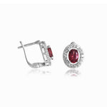 Load image into Gallery viewer, Pendientes de rubí en plata 925 para mujer | Joyas de regalo