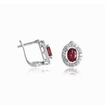 将图像加载到图库查看器中, 925 Silver Ruby Stud Earrings for Women | Gift Jewelry