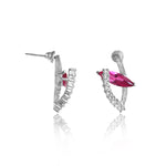 Load image into Gallery viewer, 925 Silver Ruby Earrings for Women | Gemstone Jewelry Gift
