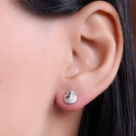 将图像加载到图库查看器中, 925 Silver Moon & Star Stud Earrings | Cubic Zirconia Gift