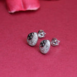 将图像加载到图库查看器中, 925 Silver Moon & Star Stud Earrings | Cubic Zirconia Gift