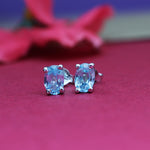 Load image into Gallery viewer, Pendientes de topacio azul en plata 925 para mujer | Joyas de regalo