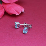 将图像加载到图库查看器中, 925 Silver Blue Topaz Stud Earrings for Women | Gift Jewelry