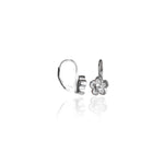 将图像加载到图库查看器中, 925 Silver Flower Leverback Earrings for Women | Floral Jewelry