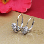 Load image into Gallery viewer, Pendientes de plata 925 con forma de corazón para mujer | Regalo para el día a día
