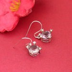 将图像加载到图库查看器中, Silver Smoky Quartz Drop Earrings for Women | Dangle Earrings