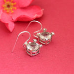 将图像加载到图库查看器中, Silver Amethyst Dangle Earrings for Women | Gemstone Jewelry