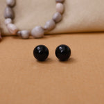 Load image into Gallery viewer, Black Onyx Stud Earrings for Women | Classic Gemstone Jewelry