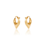 将图像加载到图库查看器中, gold plating Teardrop Hoop Earrings for Women | Daily Wear | Gift