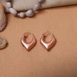 将图像加载到图库查看器中, Rose gold plating Teardrop Hoop Earrings for Women | Dainty Jewelry