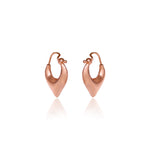 将图像加载到图库查看器中, Rose gold plating Teardrop Hoop Earrings for Women | Dainty Jewelry