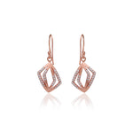 Load image into Gallery viewer, Rose gold plating Diamond Earrings for Women | Dangle Jewelry