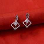 将图像加载到图库查看器中, Silver Diamond Earrings for Women | Dazzling Jewelry Gift