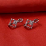 Load image into Gallery viewer, Silver Diamond Earrings for Women | Dazzling Jewelry Gift