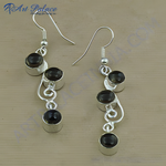 Load image into Gallery viewer, 925 Silver Black Onyx Dangle Earrings for Women | Gift