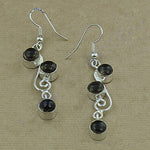将图像加载到图库查看器中, 925 Silver Black Onyx Dangle Earrings for Women | Gift