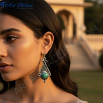 Load image into Gallery viewer, 925 Silver Turquoise Stone Earrings for Women | Dangle Earrings