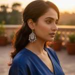 Load image into Gallery viewer, 925 Silver Moonstone Earrings for Women | Dangle Earrings