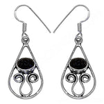 将图像加载到图库查看器中, 925 Silver Blue Sandstone Teardrop Earrings for Women