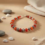 Load image into Gallery viewer, Red Carnelian Bead Necklace | Sterling Silver | Women's Jewelry