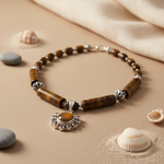 Load image into Gallery viewer, Tiger Eye Stone Bead Necklace | Gemstone Jewelry for Women